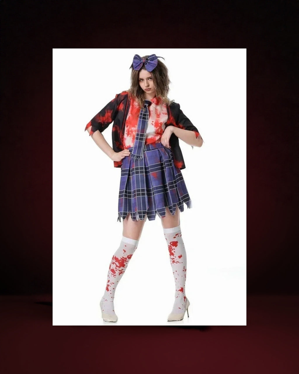 Déguisement Infirmière Zombie Ensanglantée Femme – photo premium Panoplia