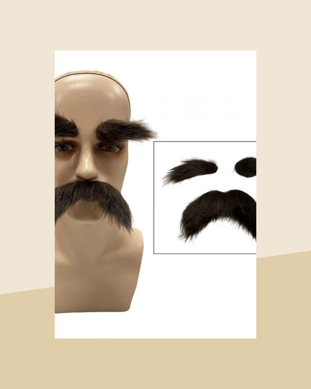 Kit Fausse Moustache et Sourcils - visuel premium
