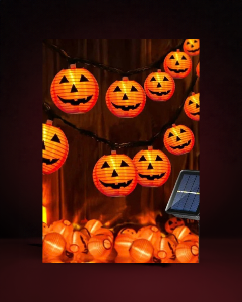 Halloween Pumpkin Lantern String Lights - photo premium Panoplia
