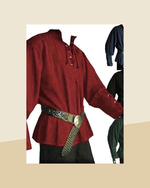 Chemise de Pirate Médiévale Homme - photo premium Panoplia