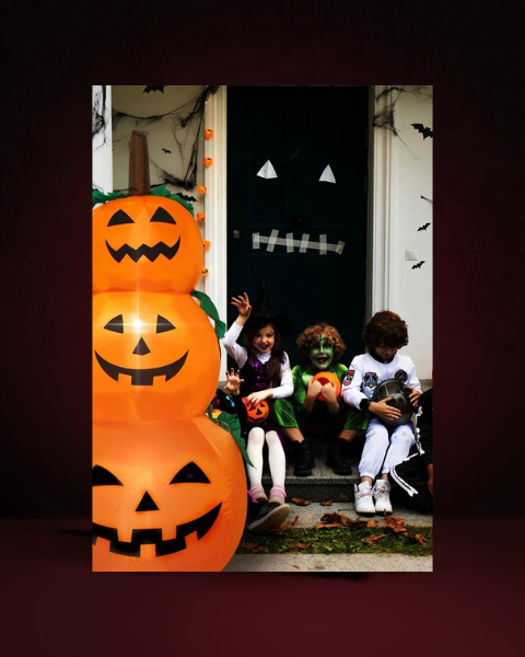 Décoration gonflable citrouilles Halloween - photo premium Panoplia