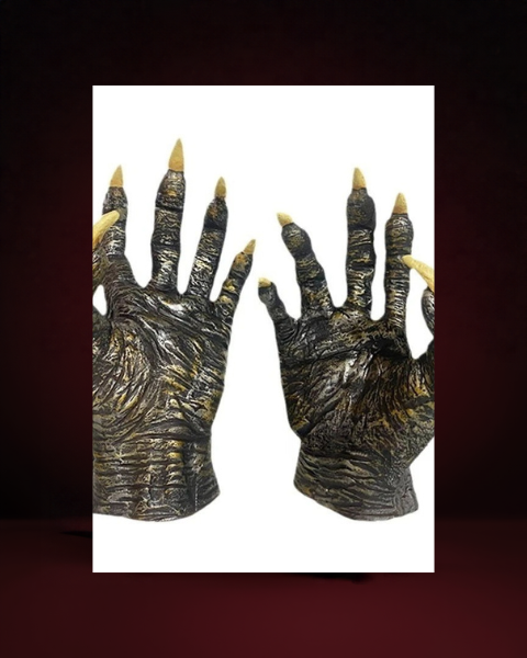 Gants Loup-Garou Réalistes en Latex - photo premium Panoplia