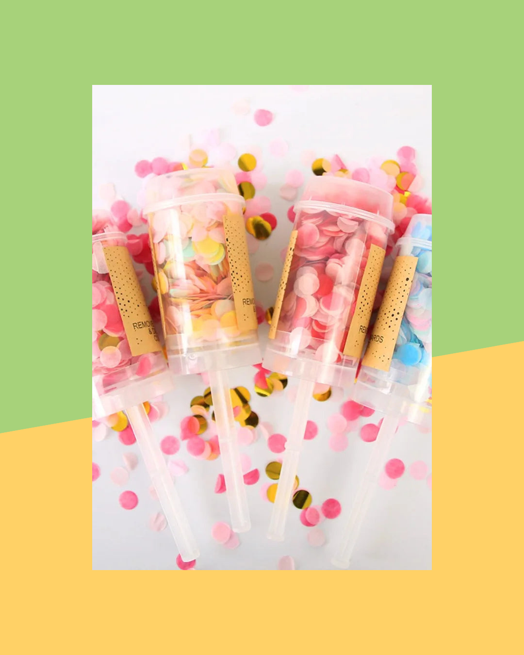 Canons Confettis Ronds Colores - photo premium Panoplia