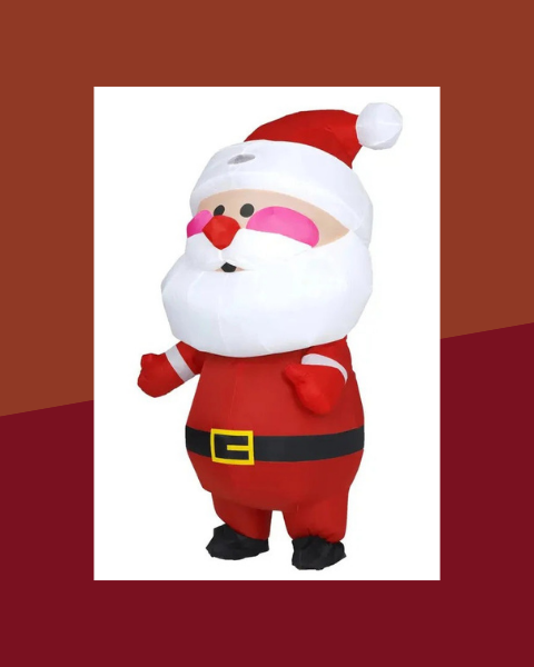 Déguisement Gonflable Père Noël Grosse Tête - photo premium Panoplia