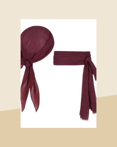 Kit Pirate – Turban et Ceinture en Tissu - photo premium Panoplia