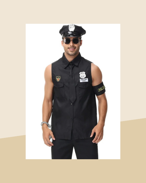 Déguisement Policier Homme avec Accessoires - photo premium Panoplia