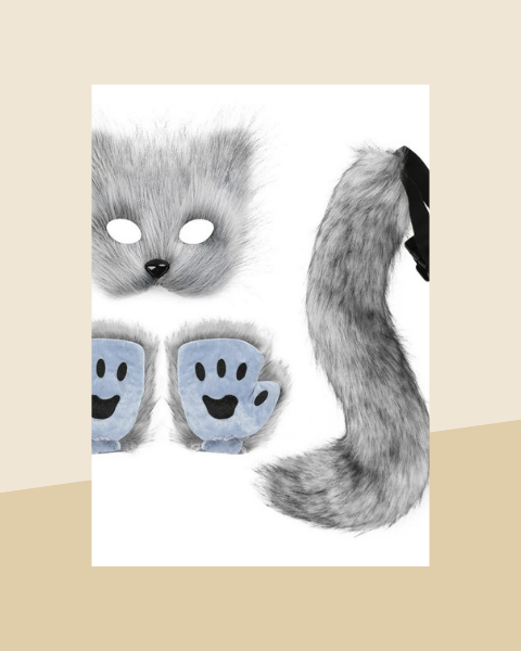Kit Chat en Peluche – Masque, Gants et Queue - photo premium Panoplia