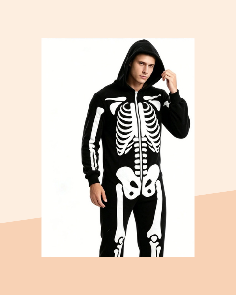 Combinaison Squelette à Capuche – Déguisement Couple - photo premium Panoplia