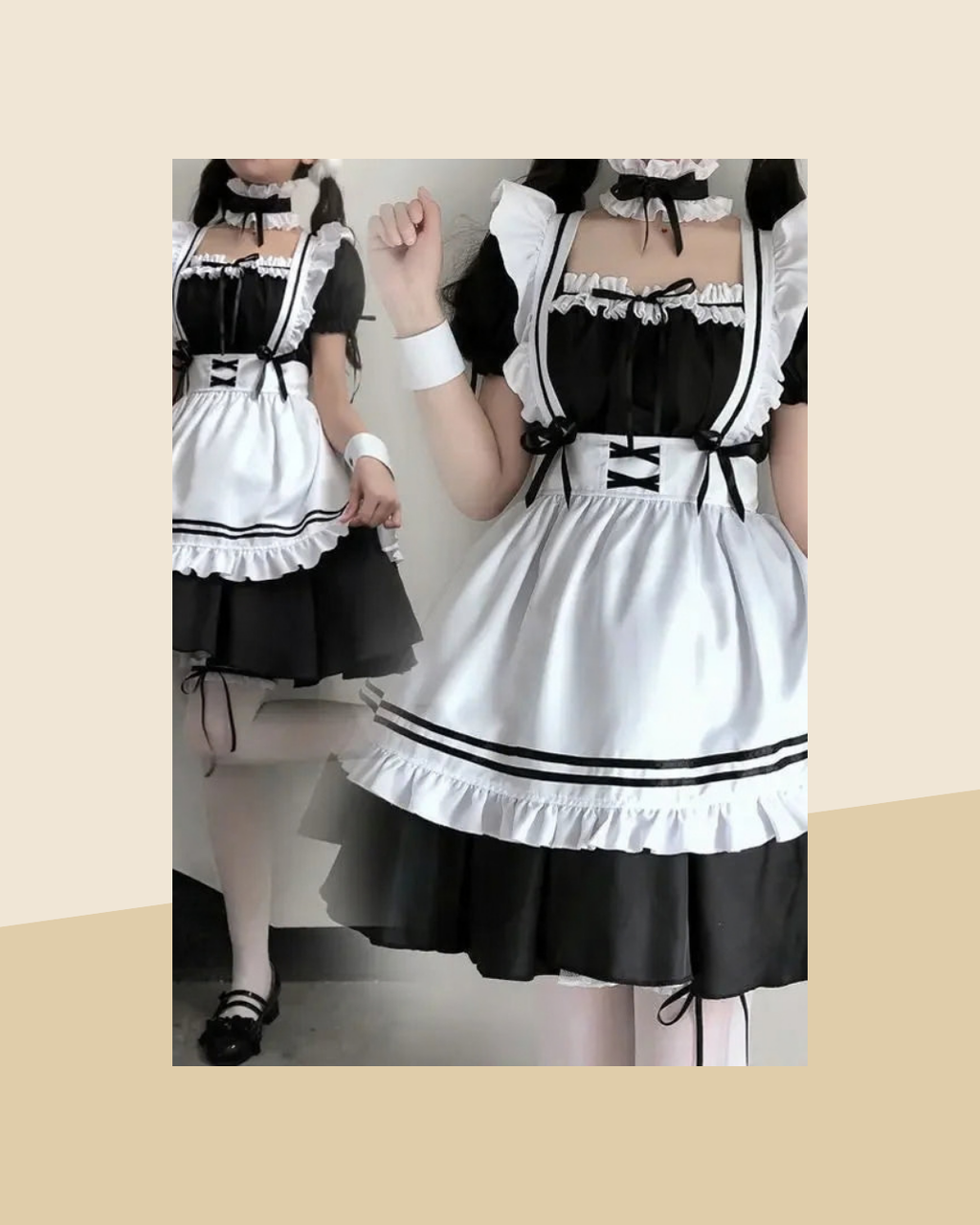 Déguisement Soubrette Lolita Noire - photo premium Panoplia
