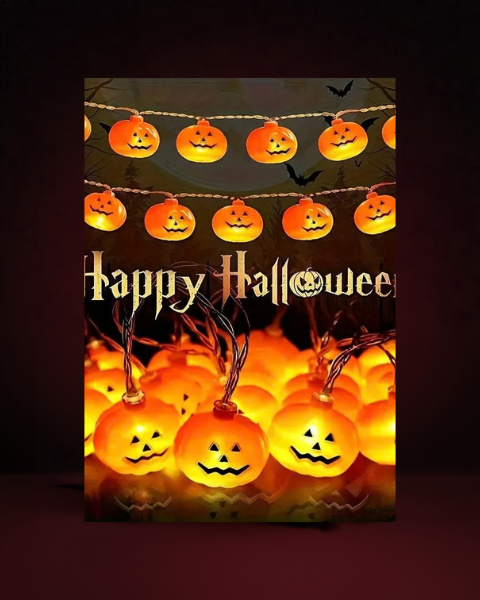 Pumpkin String Lights - photo premium Panoplia
