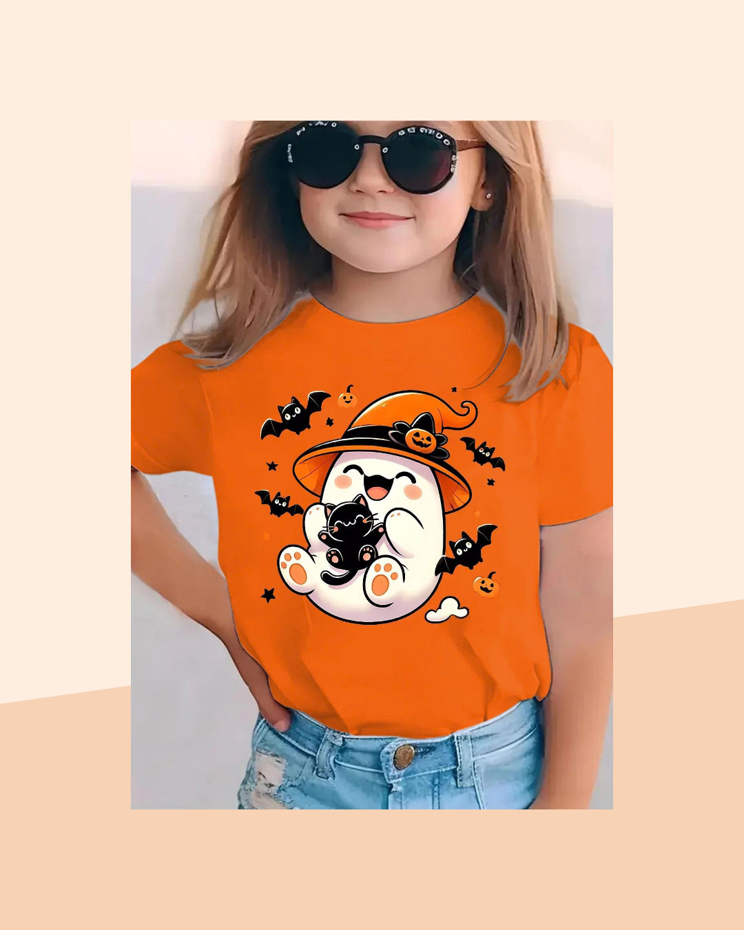 T-Shirts Famille Citrouille Halloween - visuel premium