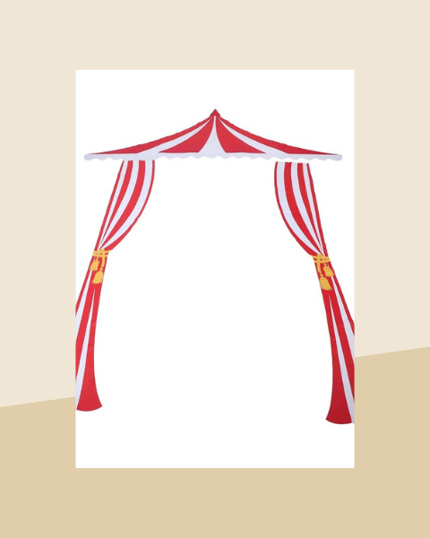 Toile de fond rideau rouge cirque Carnaval - photo premium Panoplia
