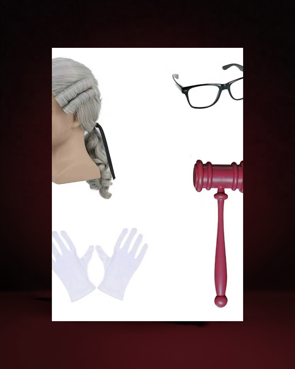 Costume de Juge Halloween 4 Pièces - visuel premium