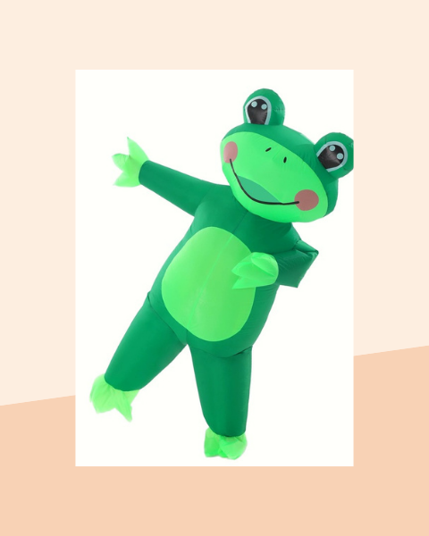 Déguisement Gonflable Grenouille Verte Adulte - photo premium Panoplia