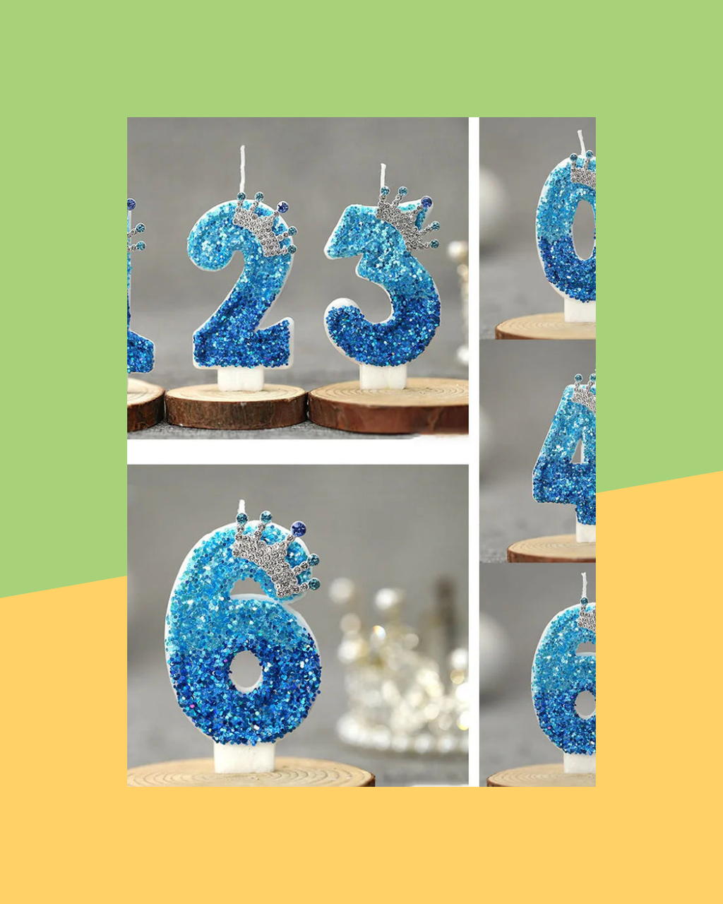 Bougie Topper Gateau Chiffre 2 Couronne Princesse - photo premium Panoplia