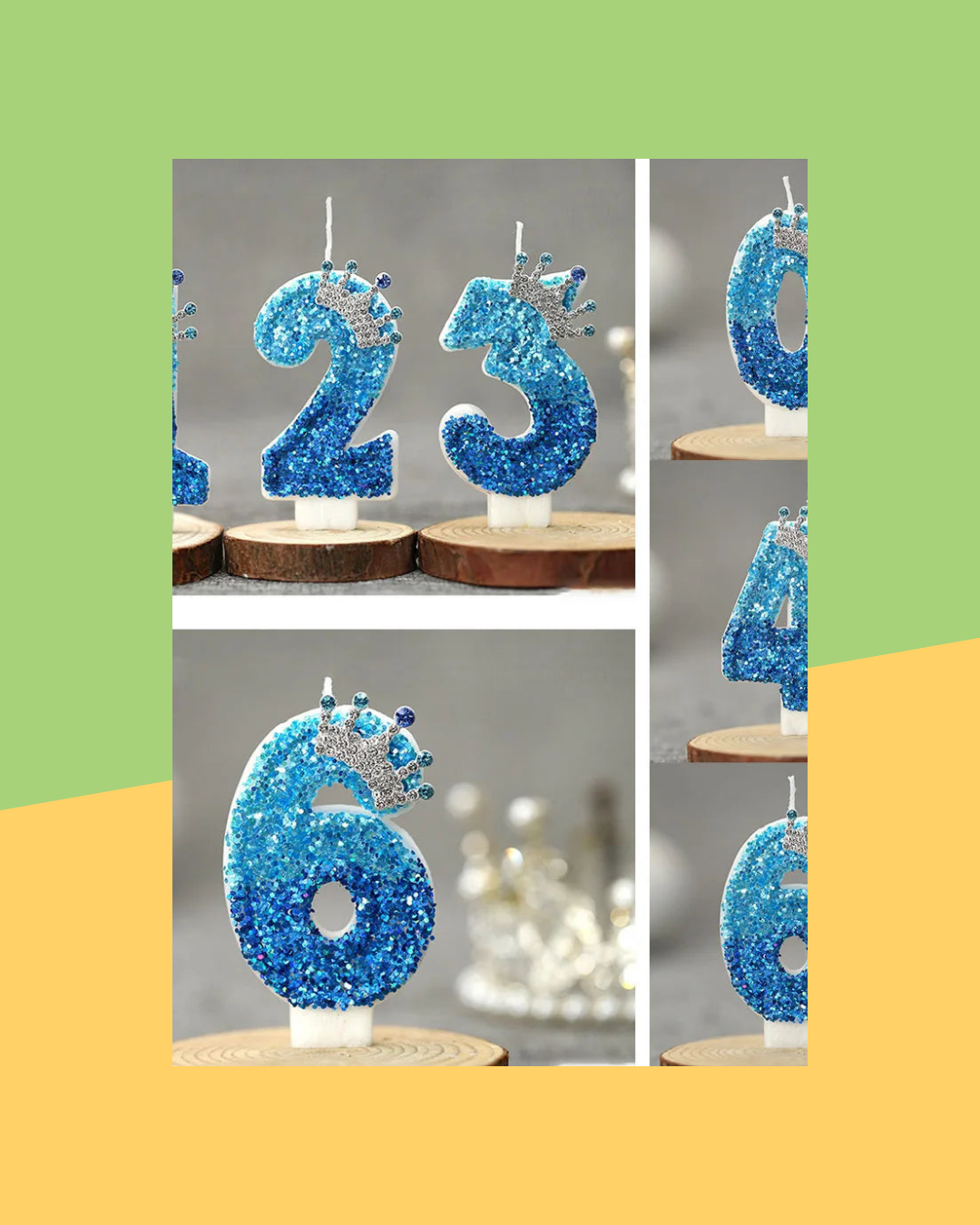 Bougie Topper Gateau Chiffre 2 Couronne Princesse - photo premium Panoplia