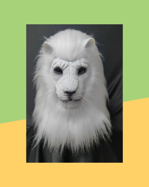 Masque Lion Bête en Latex - photo premium Panoplia
