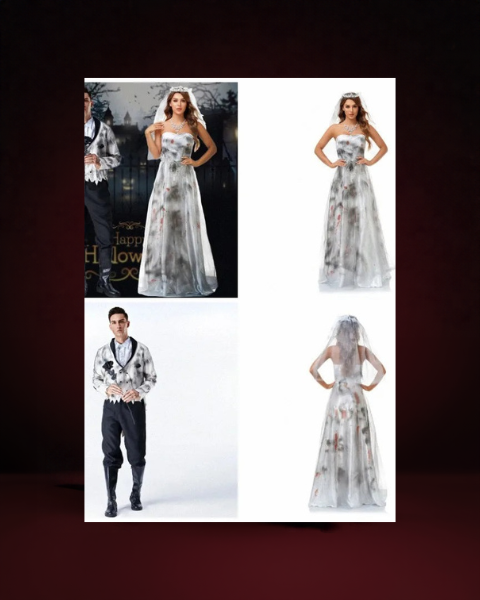 Kit Duo Déguisement Mariés Zombies - photo premium Panoplia