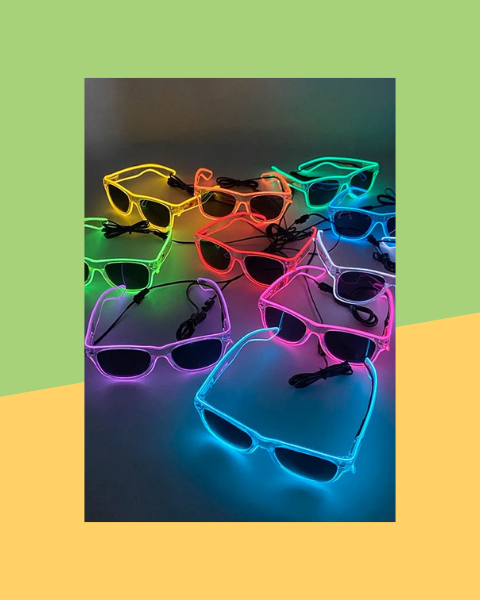 Lunettes Lumineuses LED Néon - photo premium Panoplia