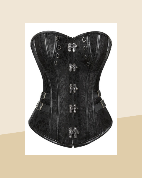 Corset Bustier Steampunk Brocart - photo premium Panoplia