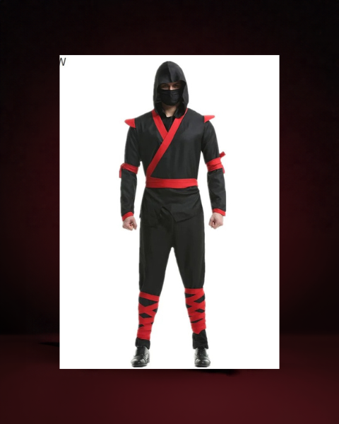 Déguisement Ninja Masqué Homme – Guerrier Samouraï - photo premium Panoplia