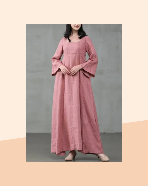 Robe Longue Médiévale Femme en Coton - photo premium Panoplia