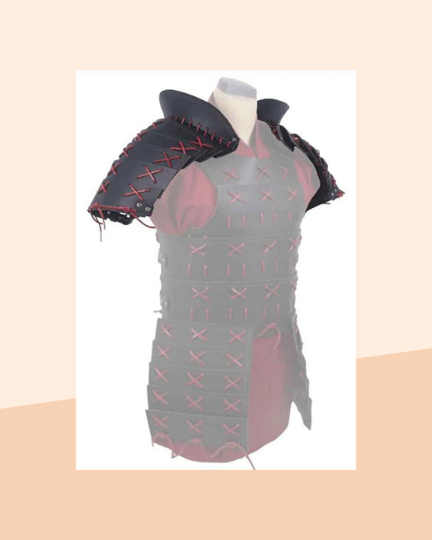 Épaulettes d'Armure en Simili-Cuir – Samouraï, Viking, Gladiateur - photo premium Panoplia