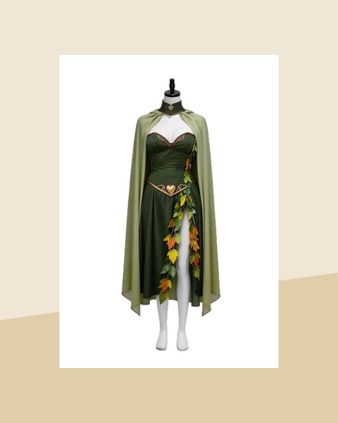Cape Princesse Elfe Medievale Verte - photo premium Panoplia