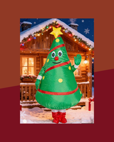 Déguisement Gonflable Sapin de Noël Adulte - photo premium Panoplia