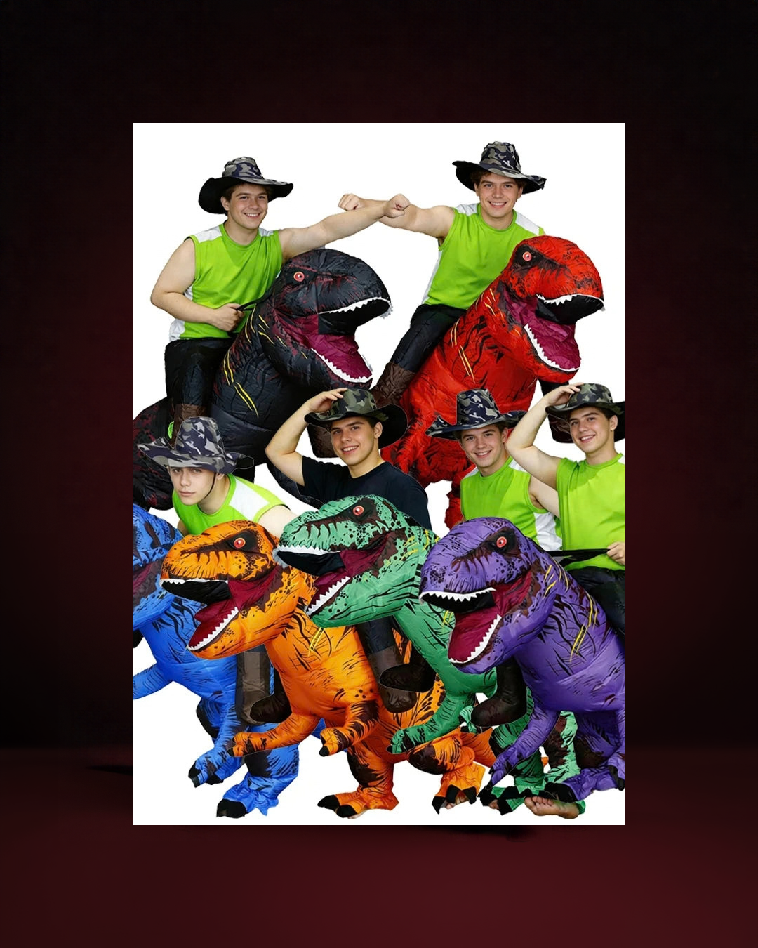 Déguisement Gonflable T-Rex à Chevaucher - visuel premium