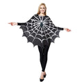 Poncho Toile d'Araignée Noir Femme – Cape Halloween