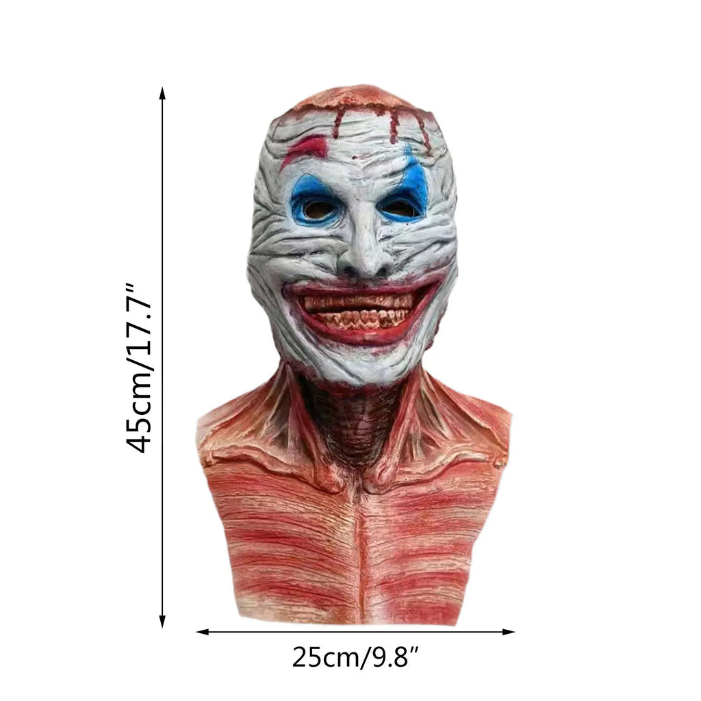 Masque Crâne Déchiré Ensanglanté en Latex