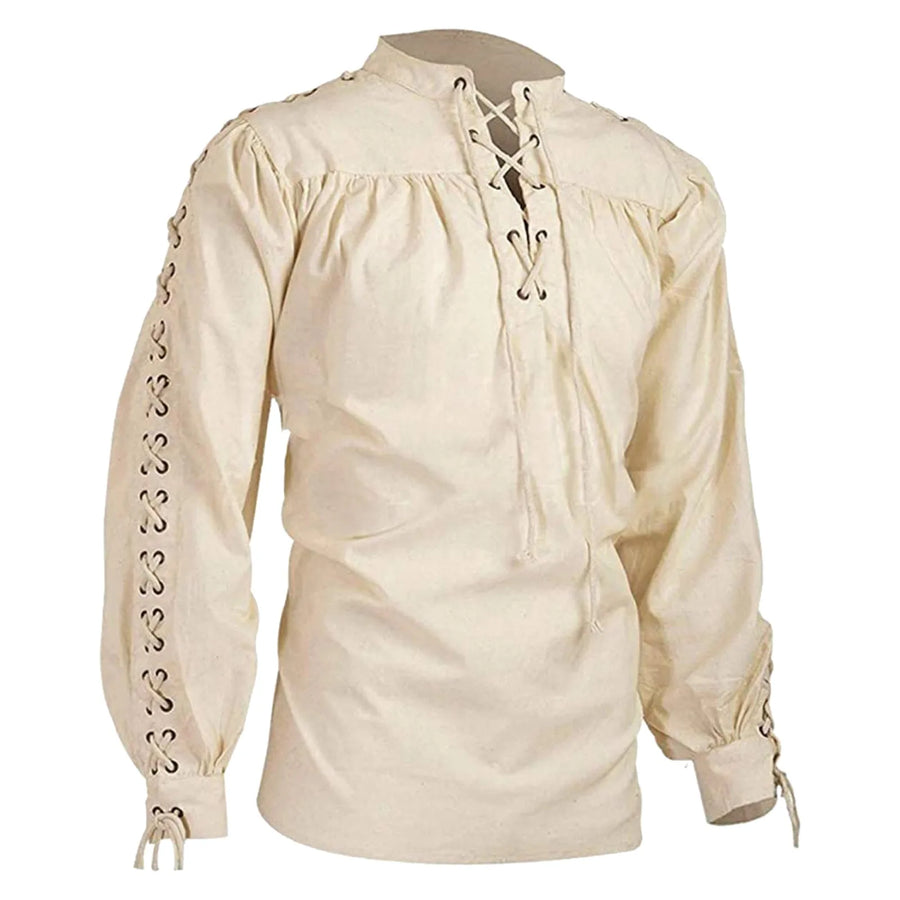 Chemise Viking Pirate à Col Volanté Homme