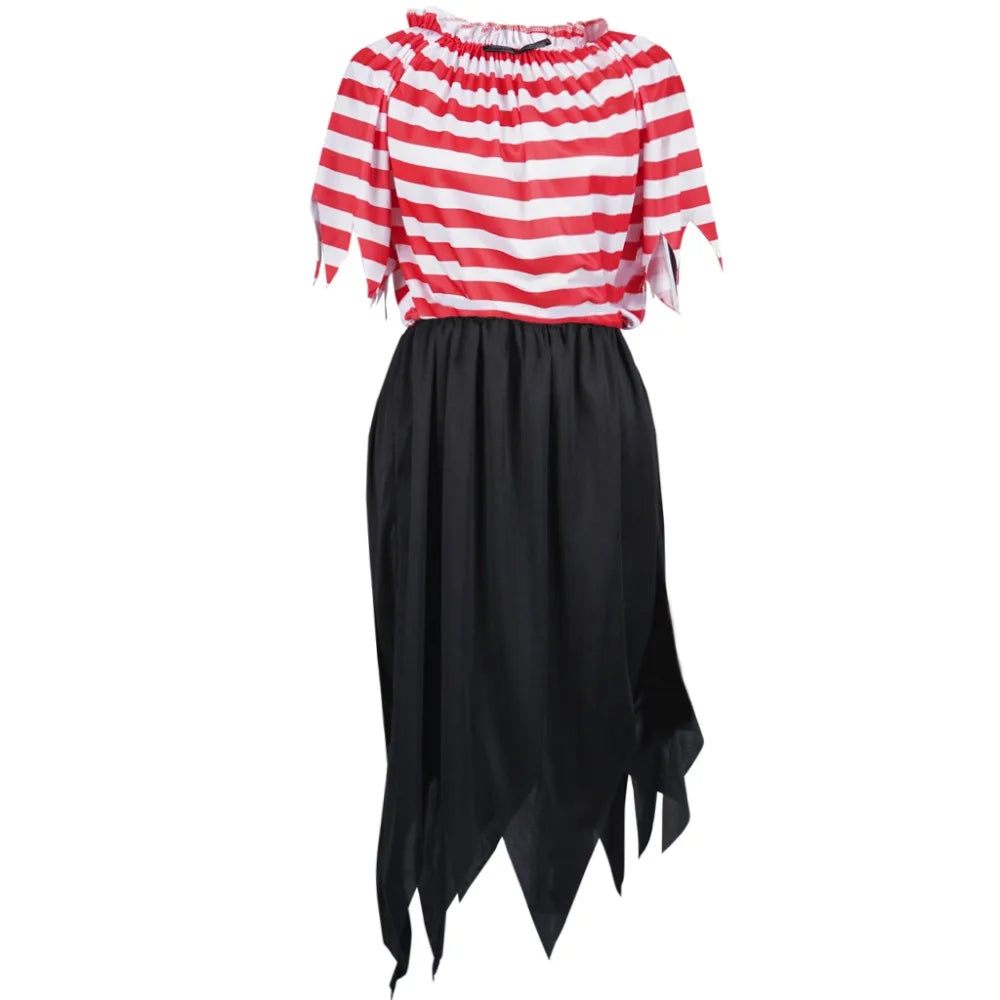 Déguisement Pirate Rayé Femme – Robe Taille M