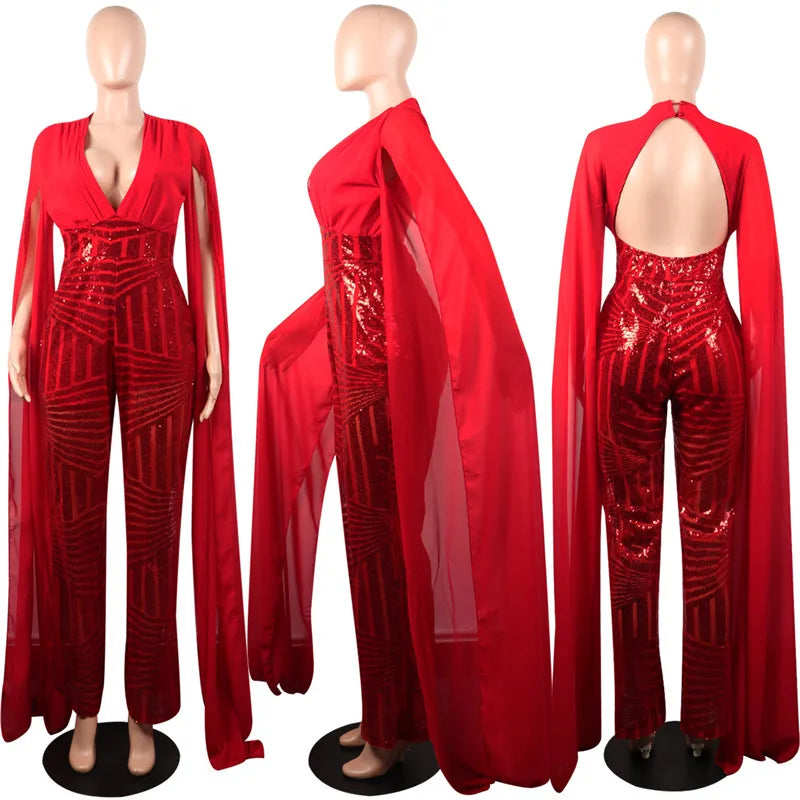 Combinaison Disco Pailletée Femme – vue 9