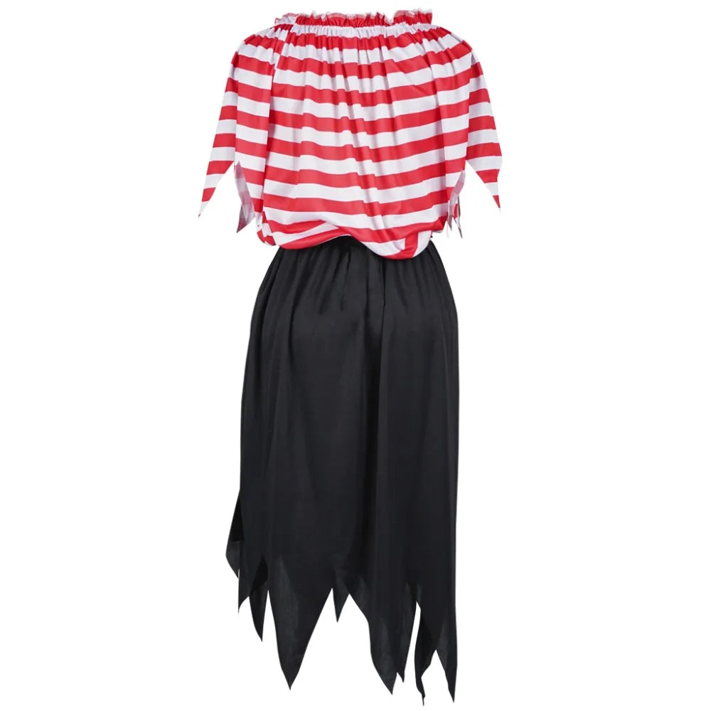 Déguisement Pirate Rayé Femme – Robe Taille M