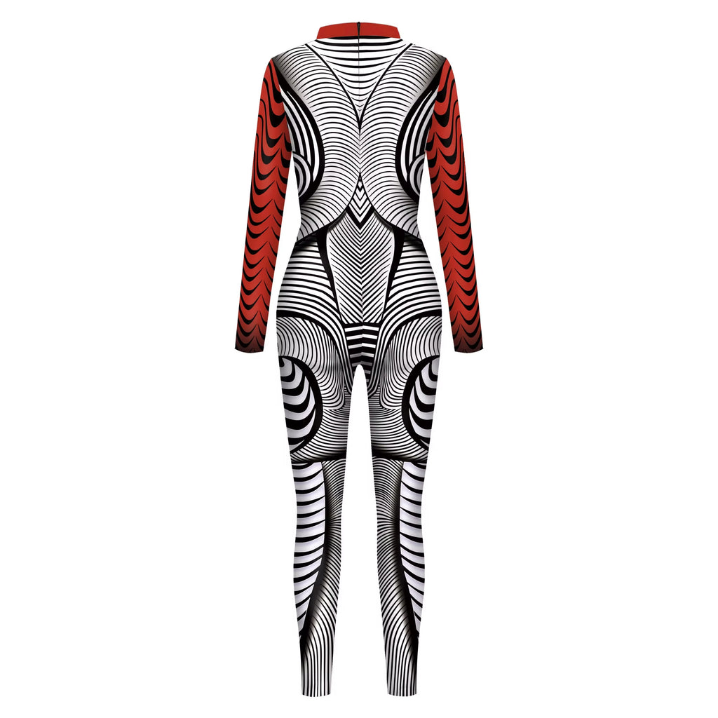 Combinaison Femme à Motifs 3D – Modèles A, B et C, S à XL
