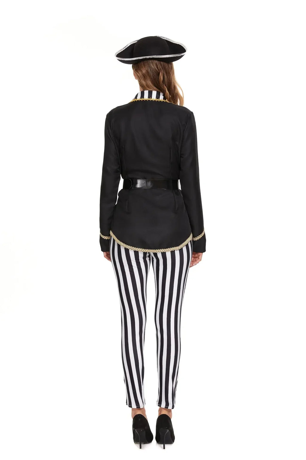 Déguisement Capitaine Pirate Femme Pantalon Rayé – vue 3