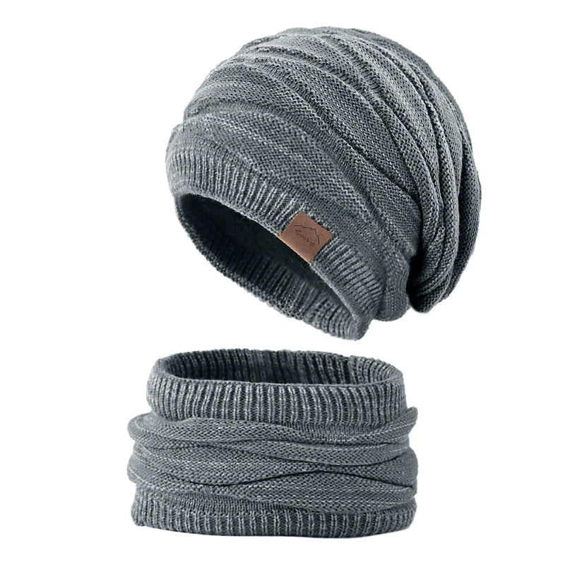 Ensemble Bonnet et Écharpe Hiver – Plusieurs Couleurs
