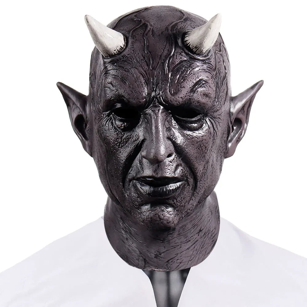 Masque Démon à Cornes en Latex