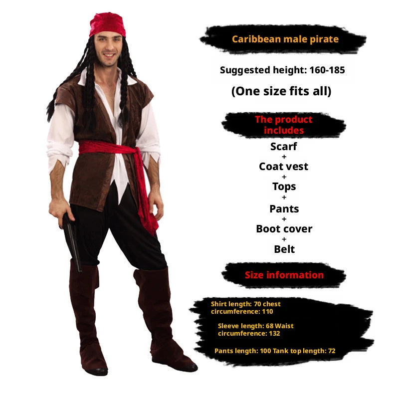 Déguisement Pirate Adulte – 4 Styles Homme ou Femme