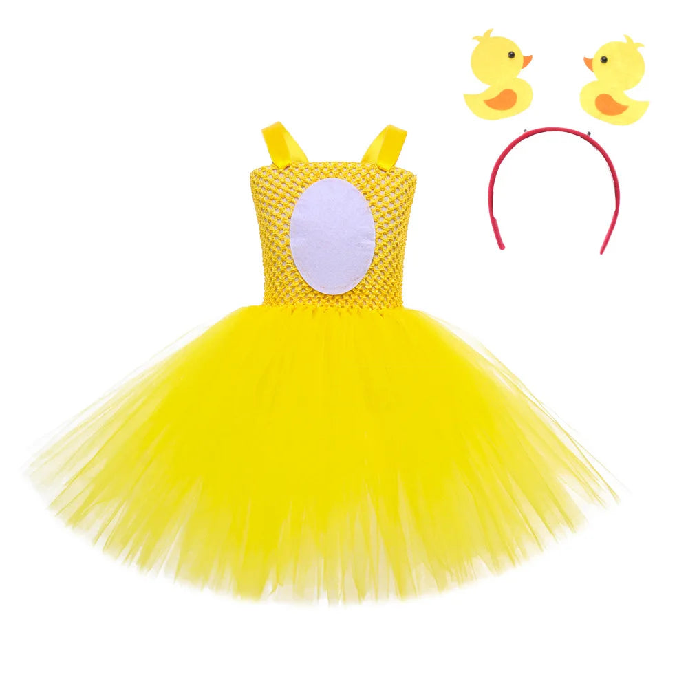 Robe Tutu Poussin Jaune Fille
