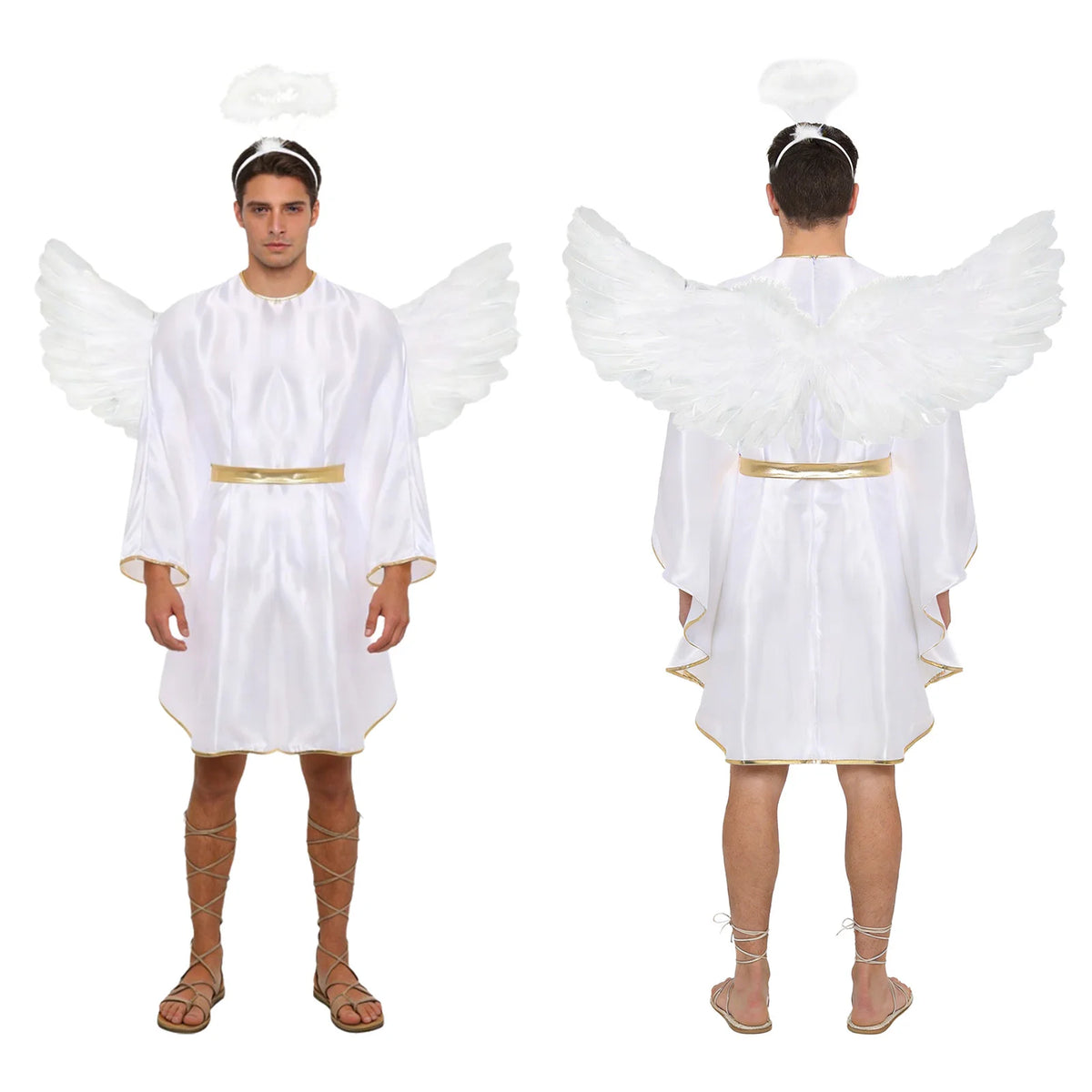 Déguisement Ange ou Démon Homme – Robe, Ailes et Coiffe