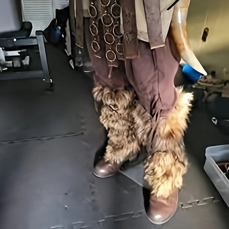 Jambières Viking en Fausse Fourrure – vue 4