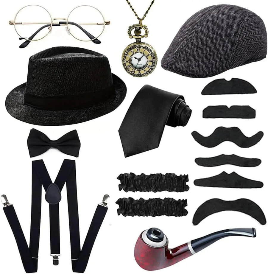 Kit Gangster Années 20 Homme avec Béret