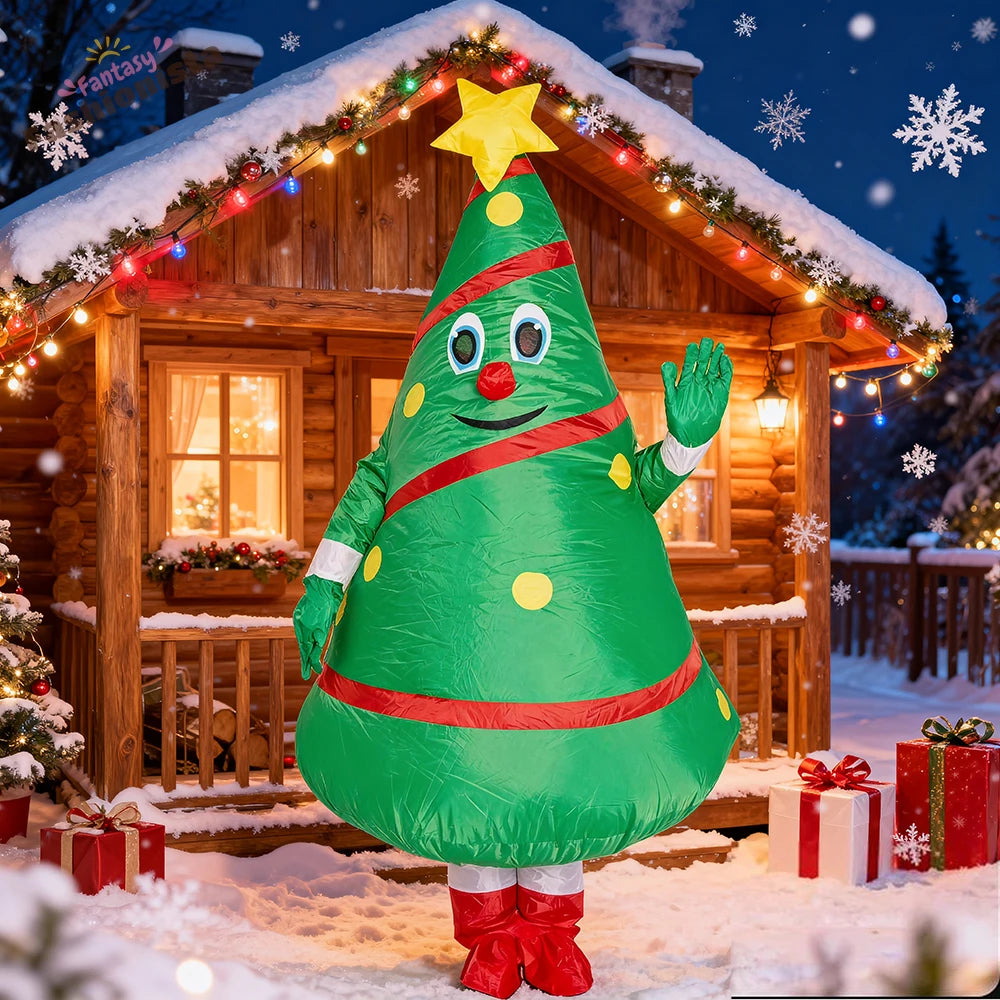 Déguisement Gonflable Sapin de Noël Adulte