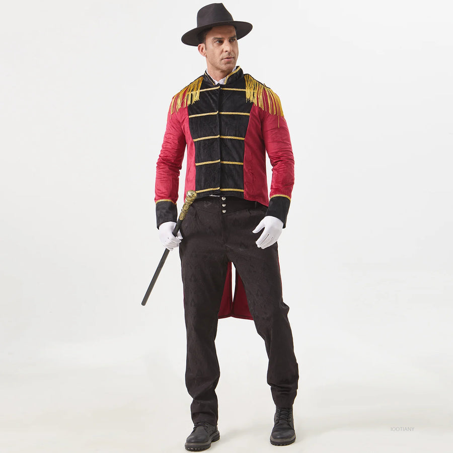 Costume Monsieur Loyal Homme – Veste Queue-de-Pie à Pampilles – vue 3