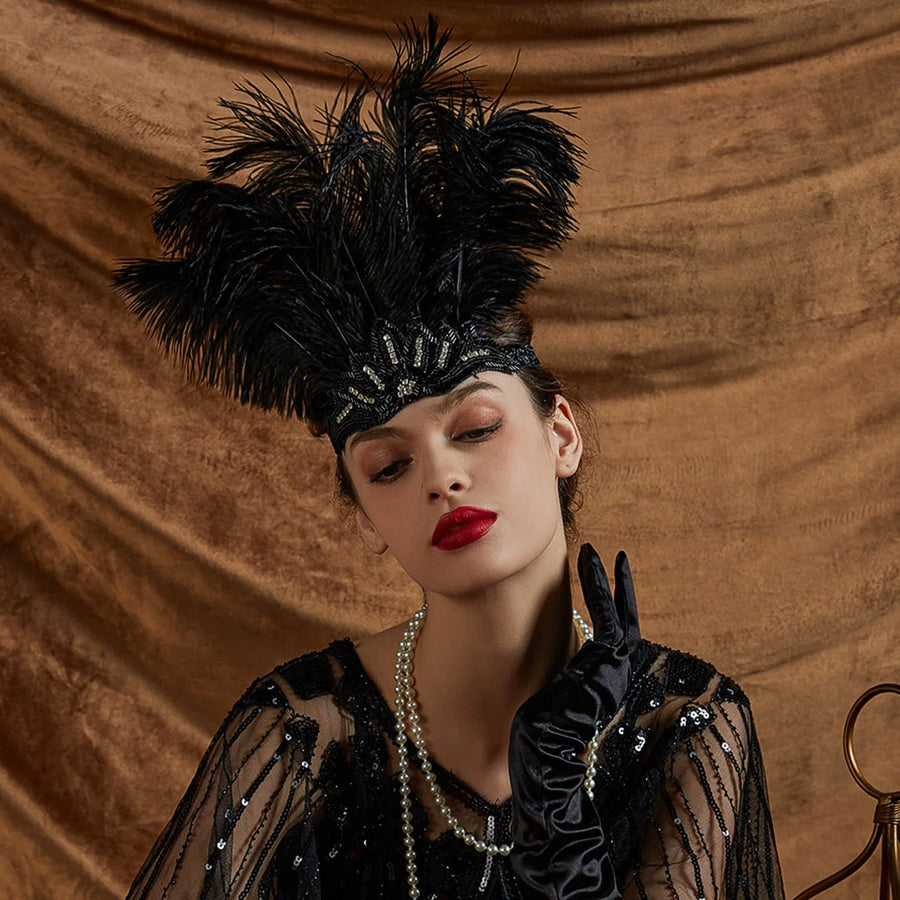 Bandeau à Plumes Gatsby Années 20 – Plusieurs Modèles