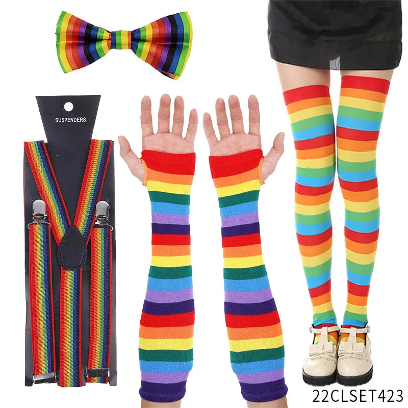Kit Clown – Nez, Perruque, Nœud Papillon et Chapeau