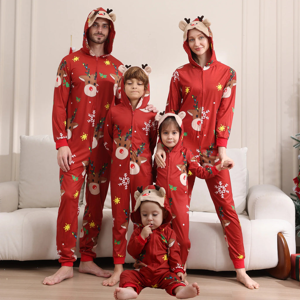 Pyjama de Noël Famille Assorti – Combinaison Parents, Enfants et Bébé – vue 3